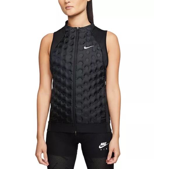 NIKE AeroLoft Running Size L Lightweight Down Vest Packable - Picture 1 of 7